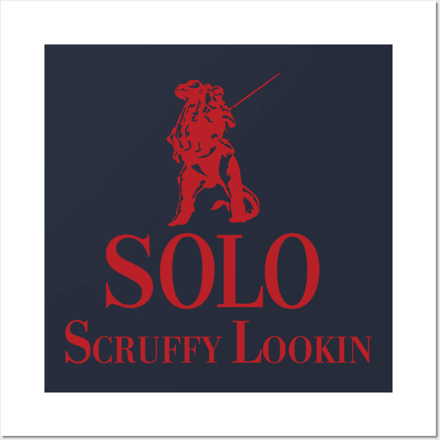 Solo Scruffy Lookin Wall Art by MindsparkCreative